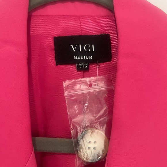 VICI Hot Pink Blazer (M) - Picture 2 of 2